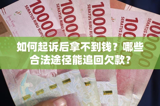 武汉如何起诉后拿不到钱？哪些合法途径能追回欠款？