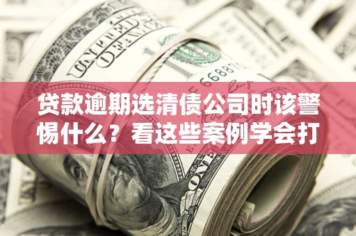 武汉贷款逾期选清债公司时该警惕什么？看这些案例学会打翻身仗