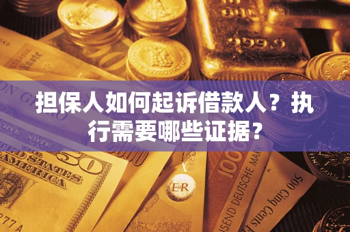 武汉担保人如何起诉借款人？执行需要哪些证据？
