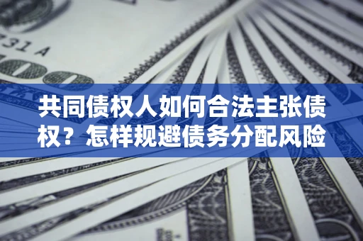 武汉共同债权人如何合法主张债权？怎样规避债务分配风险？