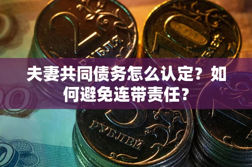 武汉夫妻共同债务怎么认定？如何避免连带责任？