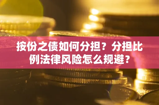 武汉按份之债如何分担？分担比例法律风险怎么规避？