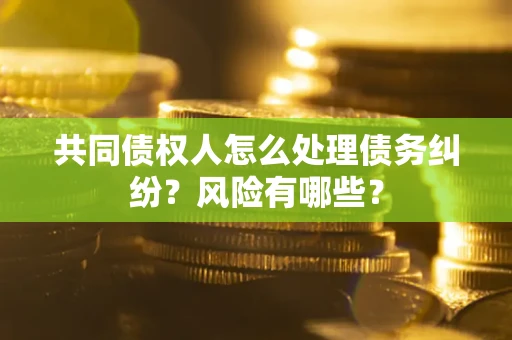 武汉共同债权人怎么处理债务纠纷？风险有哪些？