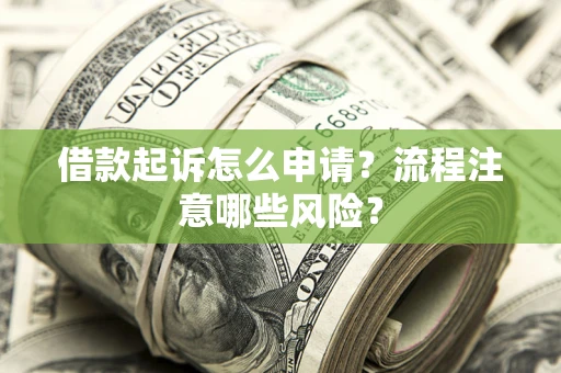 武汉借款起诉怎么申请？流程注意哪些风险？