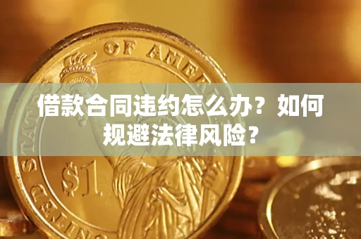 武汉借款合同违约怎么办？如何规避法律风险？